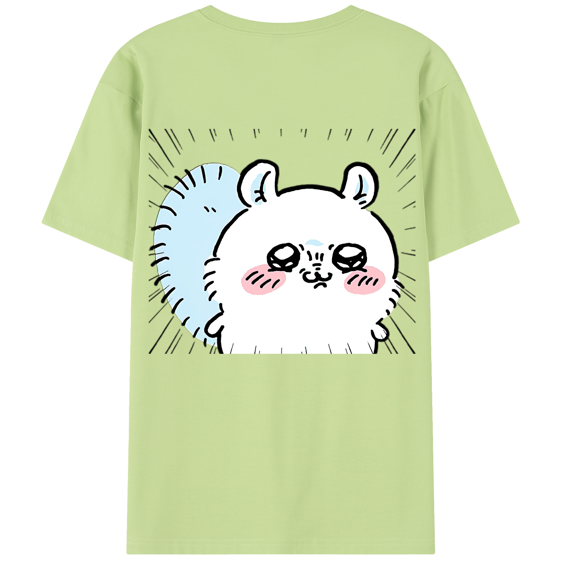（画像用） ちいかわ モモンガ Chii-kawa Momonga 綿100％半袖Tシャツ（背面プリント）